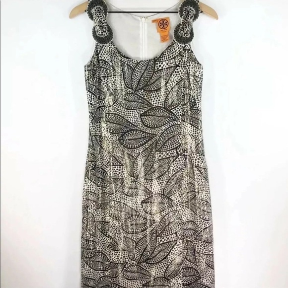 🔥 Tory Burch silk sequin cocktail dress Small - Picture 4 of 7